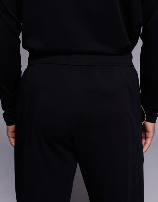 BOSS Bodywear unique co-ord lounge joggers in black, 5 of 5