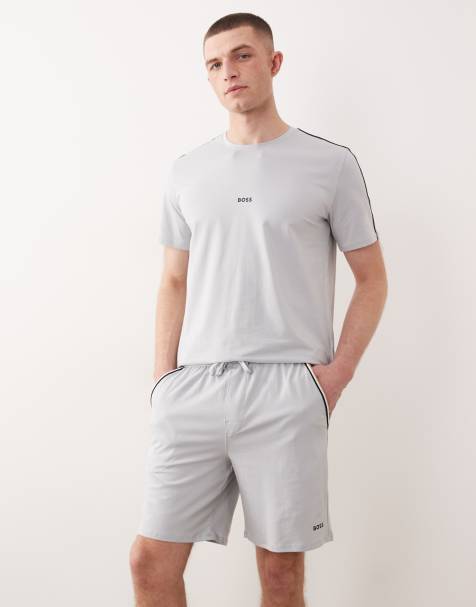 Boss Bodywear Unique co-ord lounge shorts in grey - view 1
