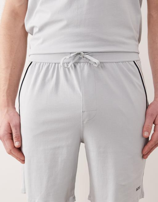 Boss Bodywear Unique co-ord lounge shorts in grey, 5 of 5