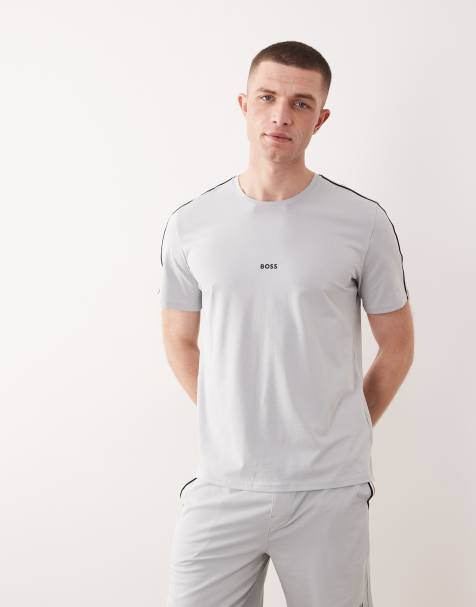 Boss Bodywear Unique co-ord lounge t-shirt in grey