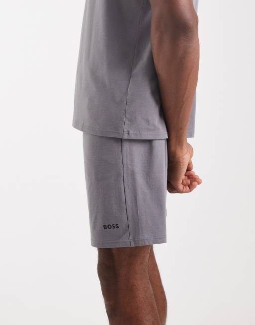 BOSS – Bodywear – Unique – Grå lounge-shorts, del av set, 3 av 5