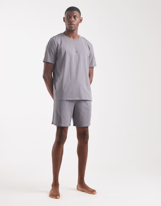 BOSS Bodywear - Unique - Grå lounge-T-shirt - Del af sæt, 2 af 5