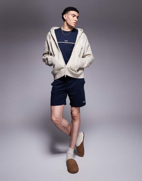 BOSS Bodywear Unique logo shorts  in navy CO-ORD - view 1