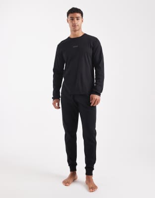 BOSS Bodywear unique lounge pyjama gift set in black | ASOS