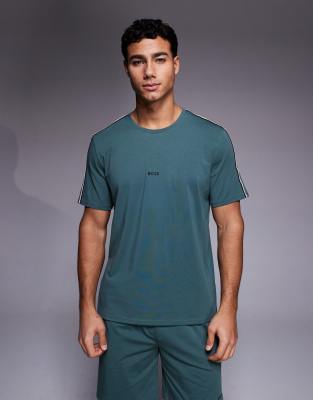 Hugo Boss Boss Bodywear Unique Lounge T-shirt In Brown