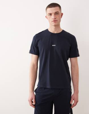 Boss Bodywear Unique Co-ord Lounge Shorts In Blue