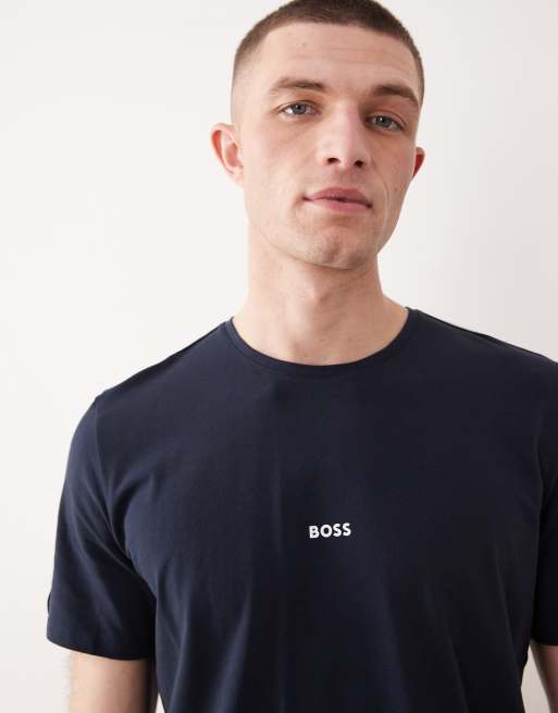 BOSS Bodywear - Unique - T-shirt d'ensemble confort - Bleu marine, 5 de 5