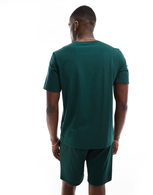 BOSS Bodywear unique t-shirt in green, 2 of 4
