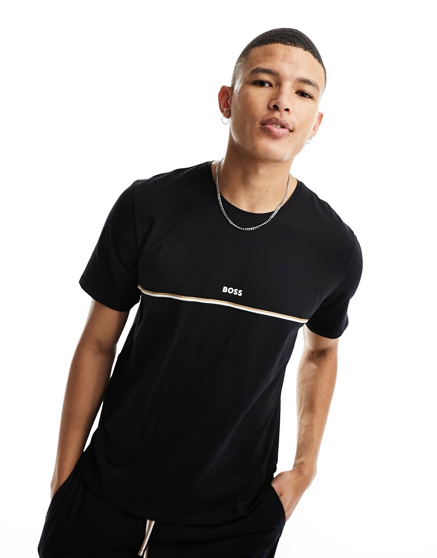 Boss Bodywear unique t-shirt with small logo in black