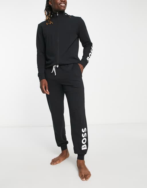 Boss bodywear best sale logo tracksuit black