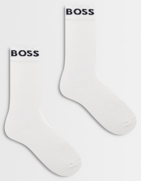 BOSS Bodywear – Zestaw 2 par białych sportowych skarpetek do łydki - view 1