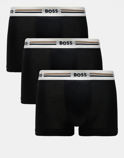 BOSS Bodywear – Zestaw 3 par czarnych bokserek - view 1
