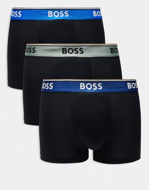 BOSS Bodywear – Zestaw 3 par czarnych bokserek - view 1
