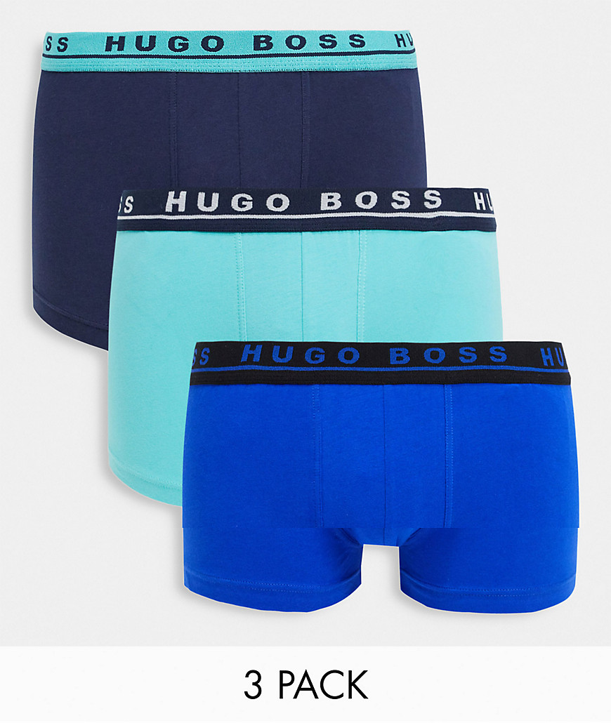 BOSS - Bodywear pakke med 3 boksershorts i sort-Blå