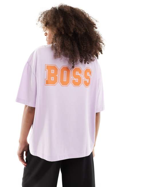 BOSS boyfriend T-Shirt in pink, 2 of 4