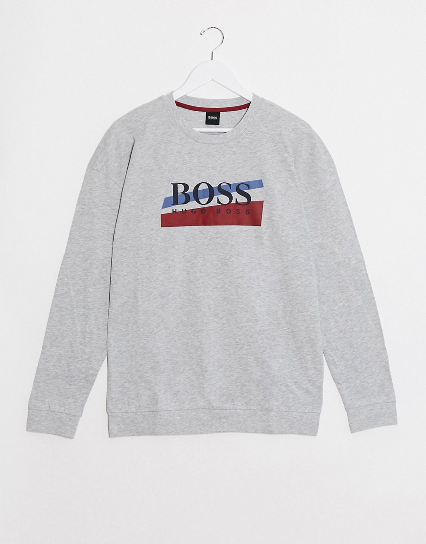 BOSS - Business Authentic - lounge sweatshirt-Grå