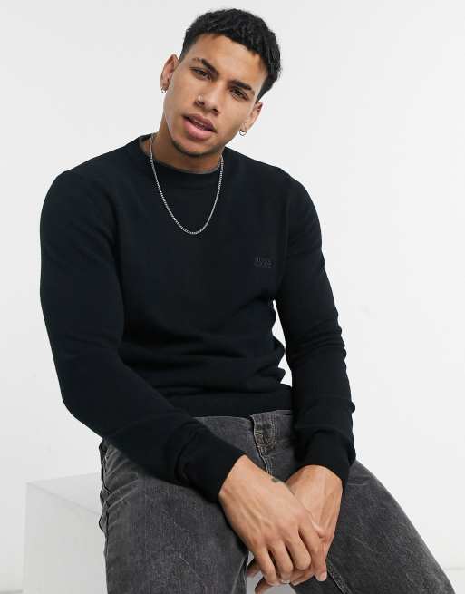 Hugo boss lambswool on sale jumper