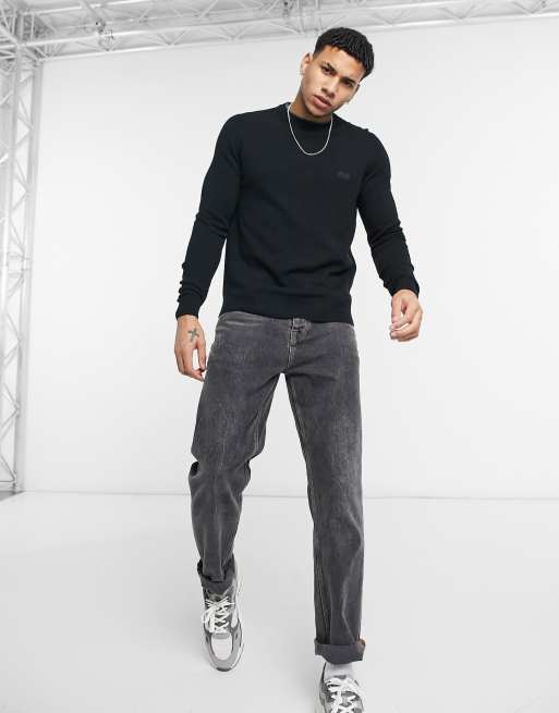 BOSS Business – Bacio-M – Sweter z wełny owczej z okrągłym dekoltem, 4 z 4
