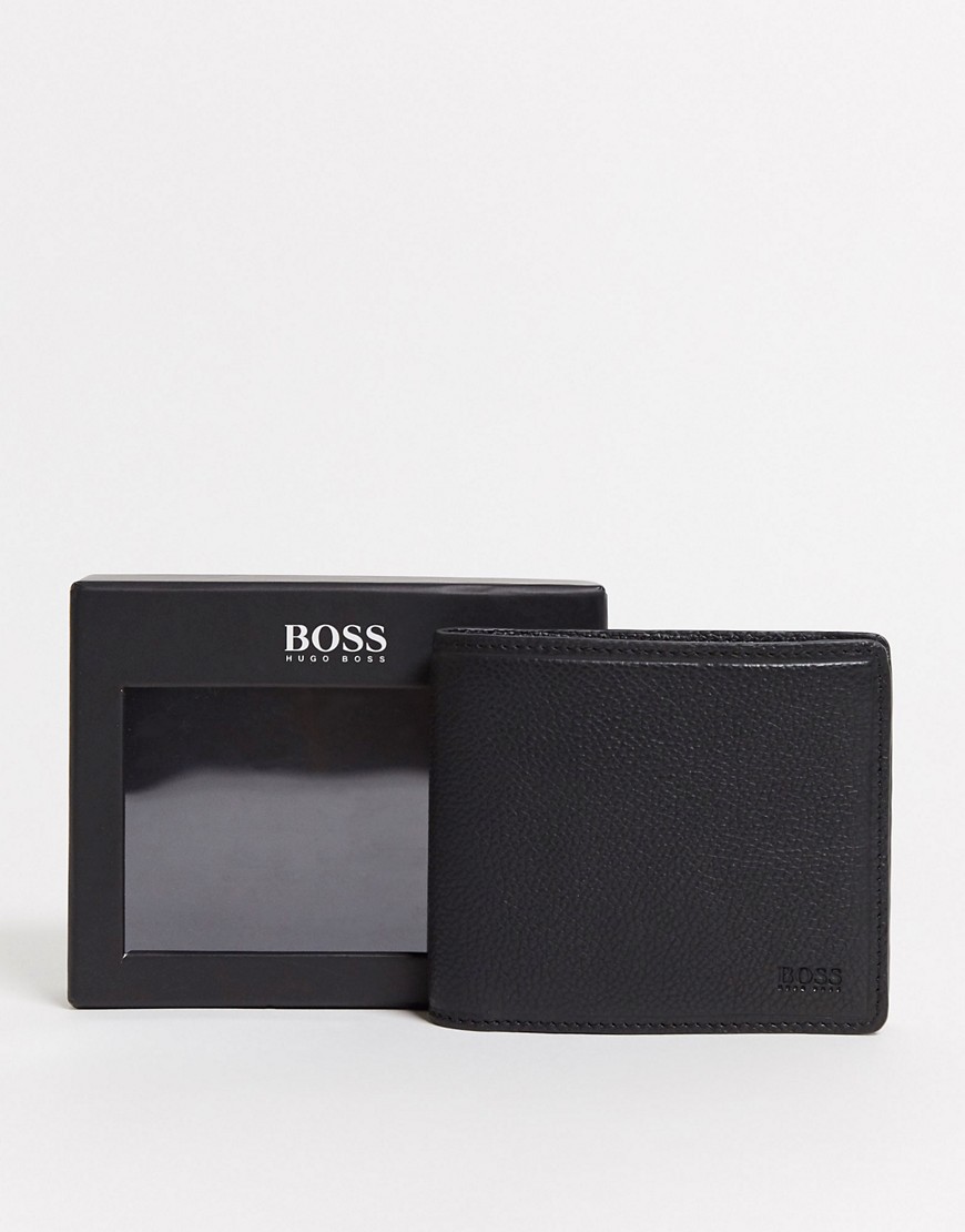 BOSS Business Flight billfold leather wallet-Black