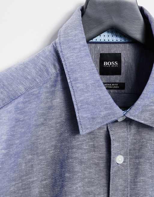 Hugo boss deals lukas linen shirt