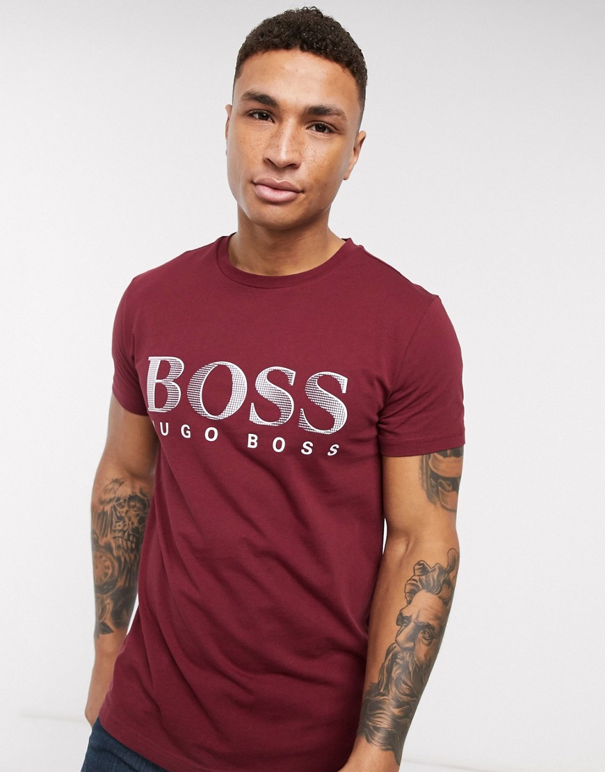 BOSS Business - T-shirt con logo-Rosso