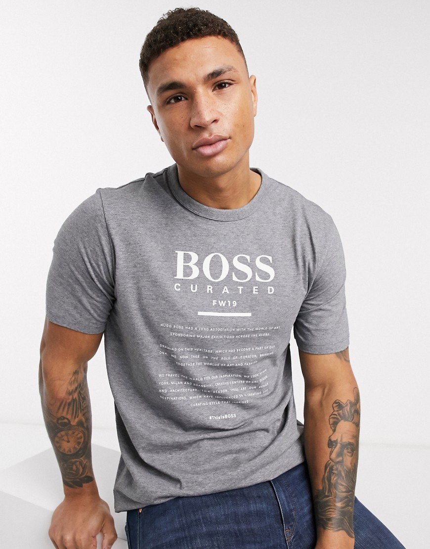 BOSS - Business Tiburt - T-shirt-Grigio