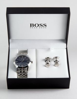 BOSS By Hugo Boss Bracelet Strap Watch & Cufflink Gift Set 1570047