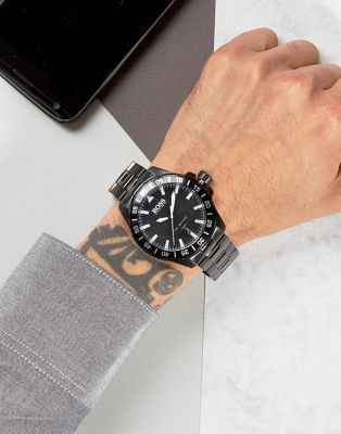 hugo boss black stainless steel watch