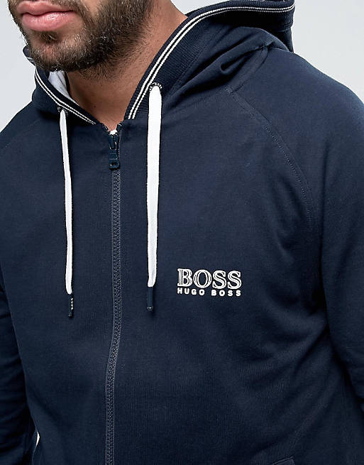 BOSS By Hugo Boss Hooded Sweat Top With Logo | ASOS