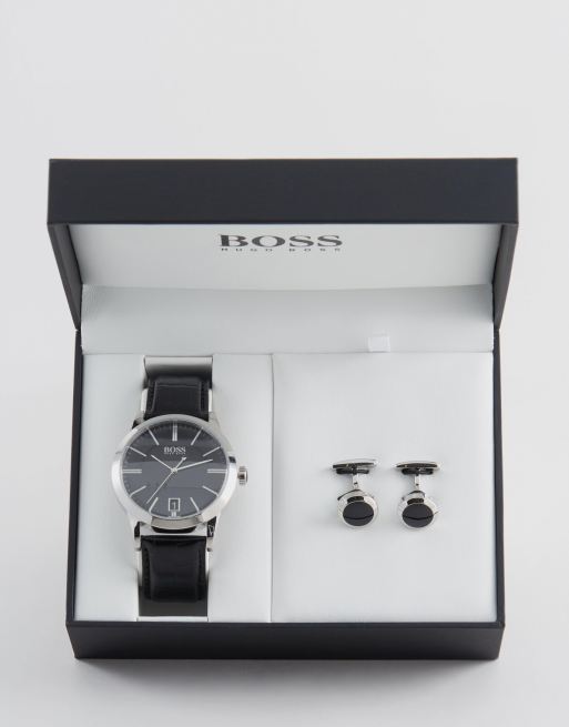 Hugo boss discount watch with cufflinks