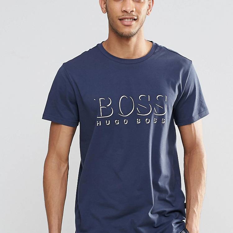 By ASOS Navy Hugo In | Boss Logo Fit Boss Regular T-Shirt