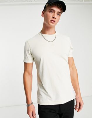 BOSS Casual Tokks t-shirt in washed open white