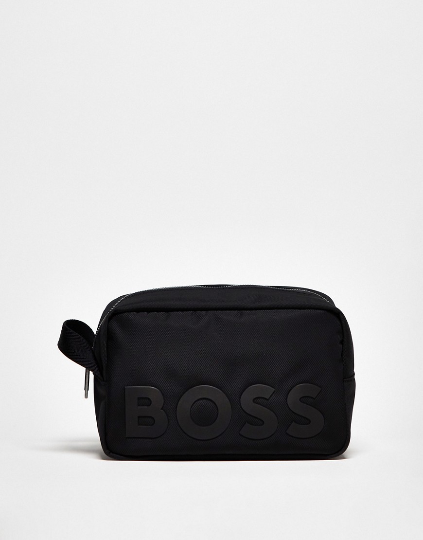BOSS catch 2.0 washbag in black