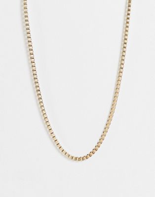 BOSS chain necklace in gold