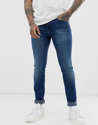 BOSS Charleston skinny fit jeans in mid 