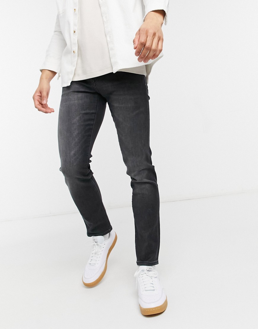 BOSS Charleston skinny jeans in dark gray-Grey