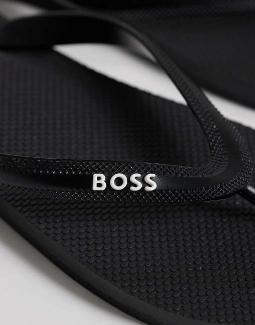 Boss classic logo thongs in black, 2 of 4