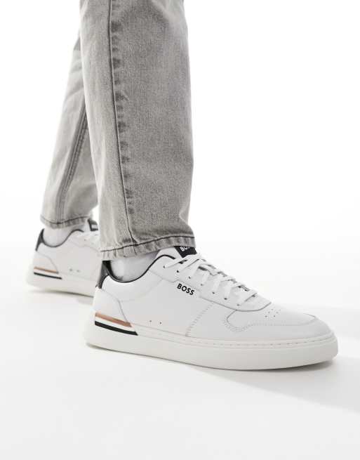 BOSS clint trainers in white