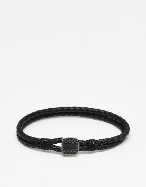 Boss - Coffret cadeau montre homme et bracelet en cuir - Noir, 3 de 4