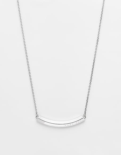 BOSS - Collana con mostrina argento