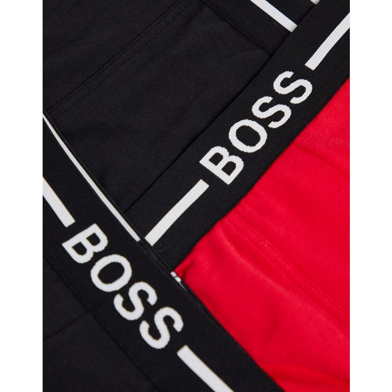 Designer Uomo BOSS - Confezione da 3 paia di boxer aderenti neri/grigi/kaki