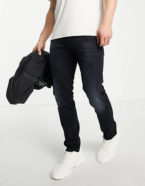asos.com | BOSS – Delaware – Schmale Jeans in dunkler Waschung