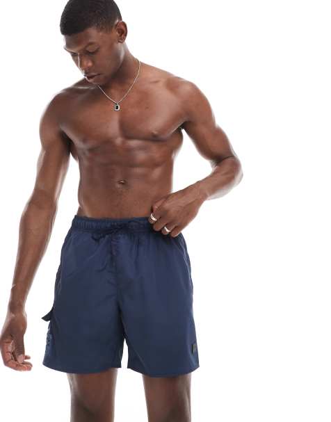 BOSS - Dive - Marineblå badeshorts - view 1