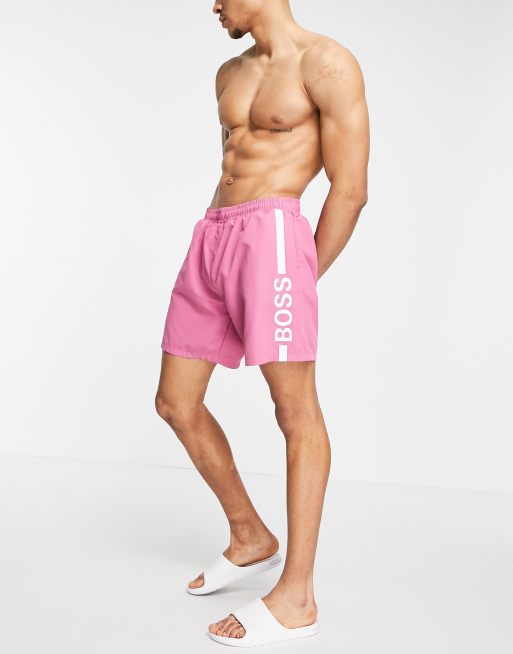 Hugo boss shorts store pink