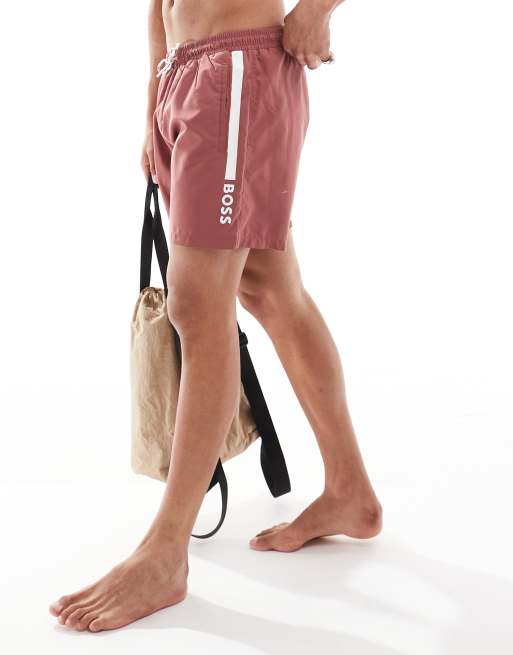 BOSS Dolphin swim shorts in red