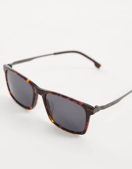  BOSS – Eckige Sonnenbrille in Havana-Braun, 2 von 3