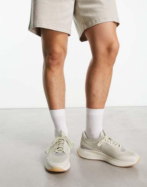 BOSS EVO trainers in off white - view 1