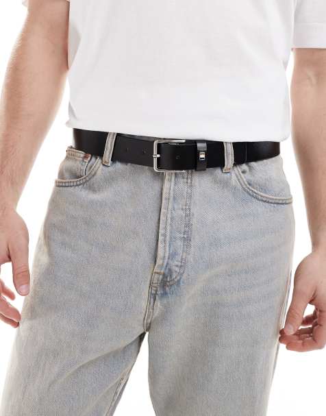 Boss flag logo belt in black - view 1