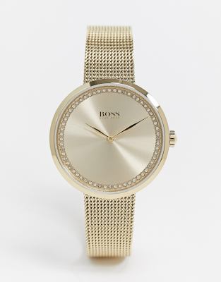 hugo boss womens gold watch