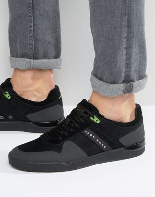 BOSS Green Feather Suede Sneakers | ASOS
